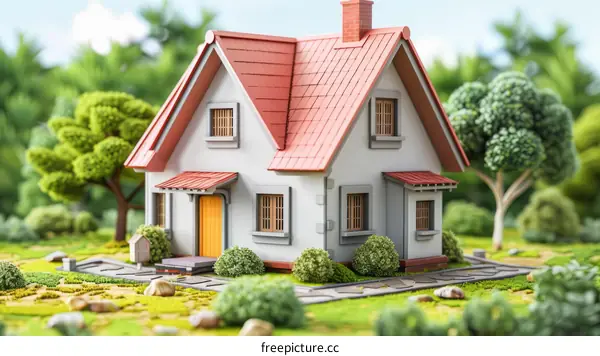 Small Cozy House Nestled in Nature's Embrace