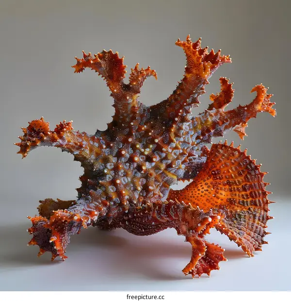 Close up of a thorny sea creature