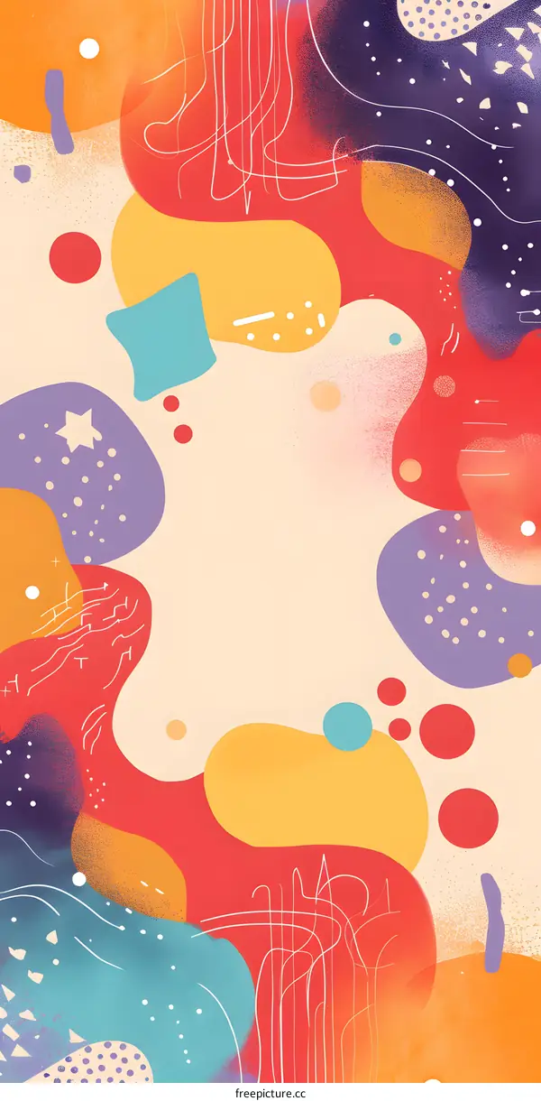 Abstract Background with Colorful Shapes
