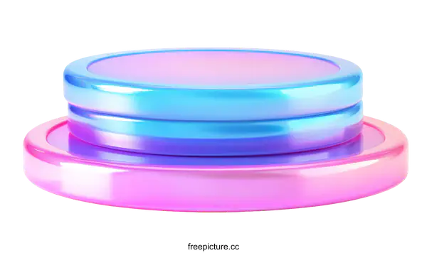 [Transparent Background PNG]Abstract Colorful 3D Platform Display