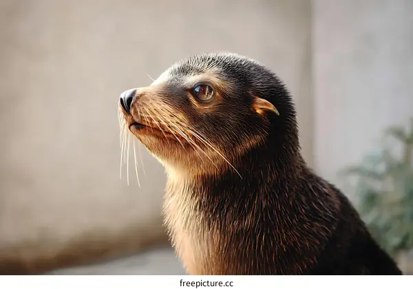 Close Up of a Baby Fur Seal