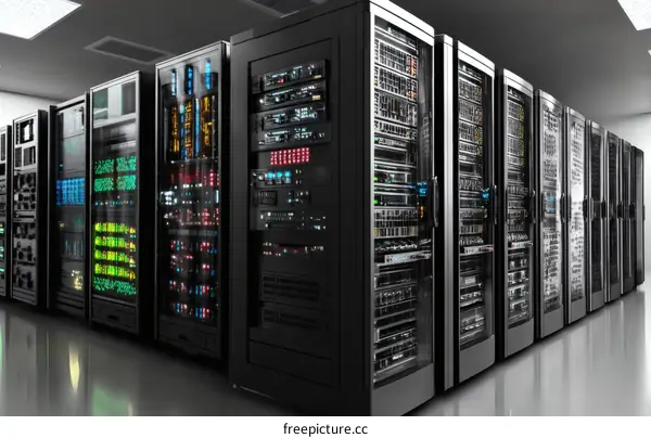 Modern Data Center Network System with Rack Servers
