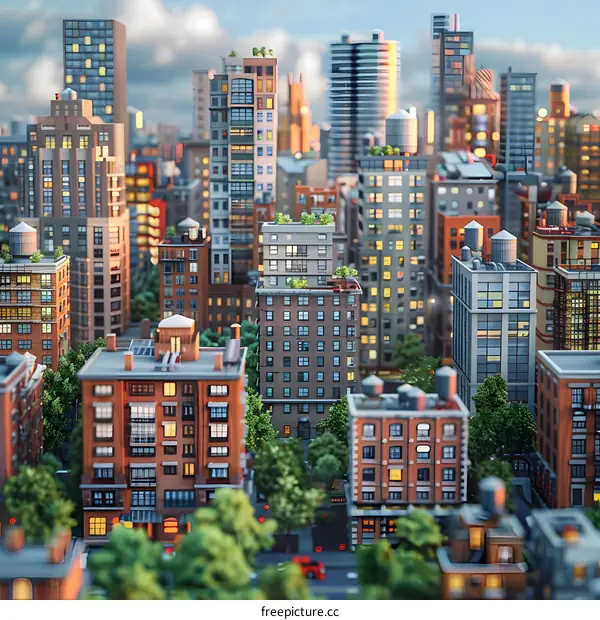 Cityscape in miniature