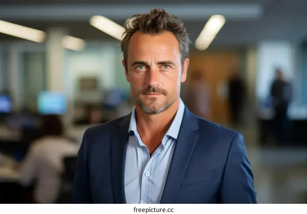 Portrait of a male professional in a suit