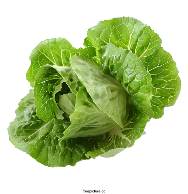[Transparent Background PNG]Fresh Green Cabbage on White Background