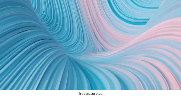 Abstract Flowing Lines in Pastel Colors
