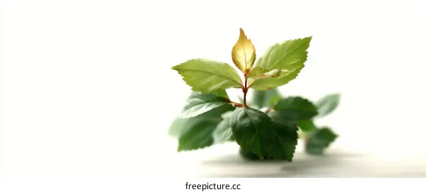 Close-up of a Small Plant with Fresh Green Leaves