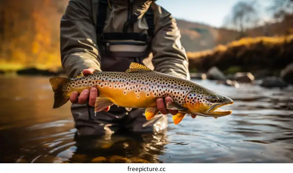 Fly Fishing in the River
