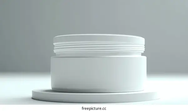 Modern Blank Cosmetic Jar Mockup