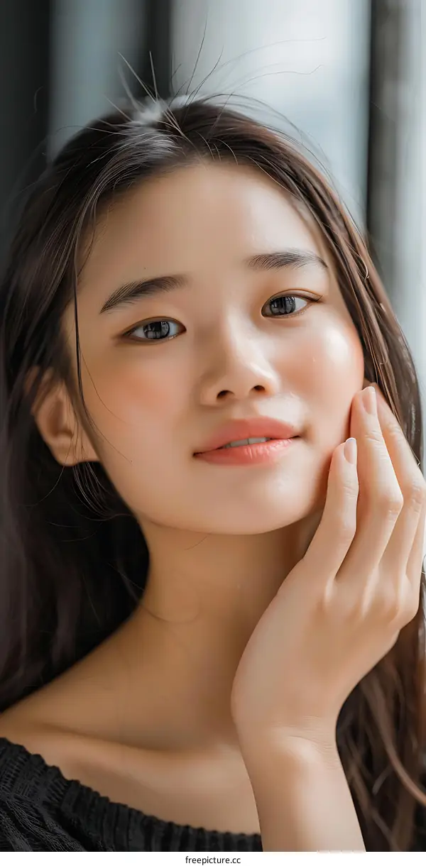 Portrait of a Beautiful Asian Woman