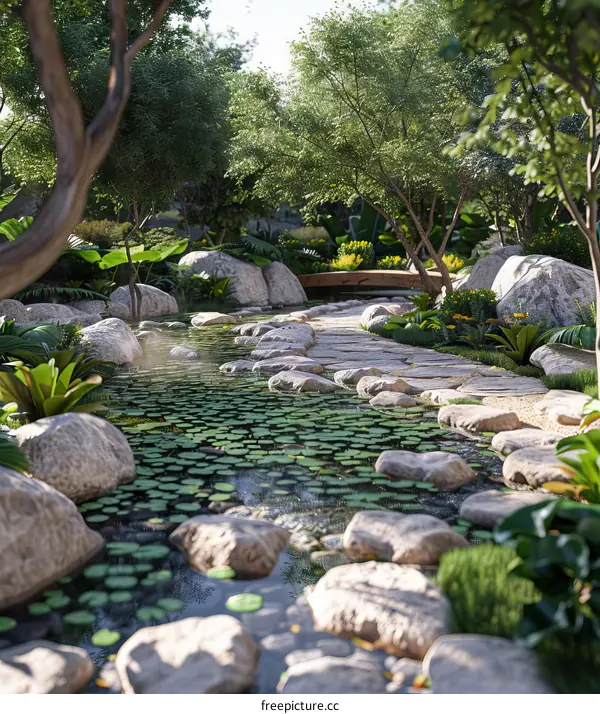 Serene Chinese Garden Landscape Design