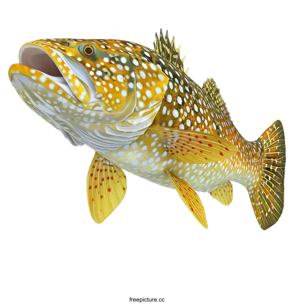 [Transparent Background PNG]Yellow Fish on White Background