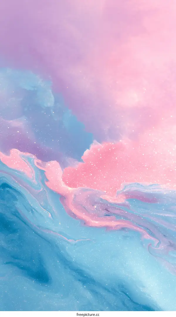 Abstract Pastel Color Blending Design