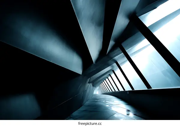 Modern Architectural Tunnel Perspective