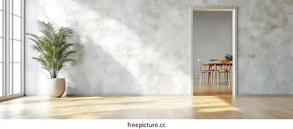 Modern Minimalist Interior Design Illustration