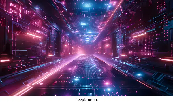 Futuristic Sci-Fi Technology Background