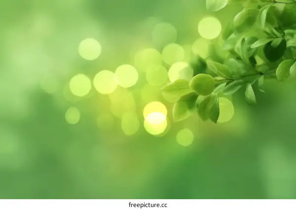 Fresh Green Leaves Background Image