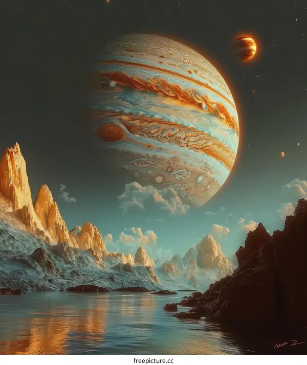 Artistic rendering of a Gas Giant Planet