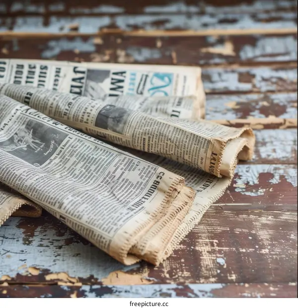 Vintage newspaper texture background