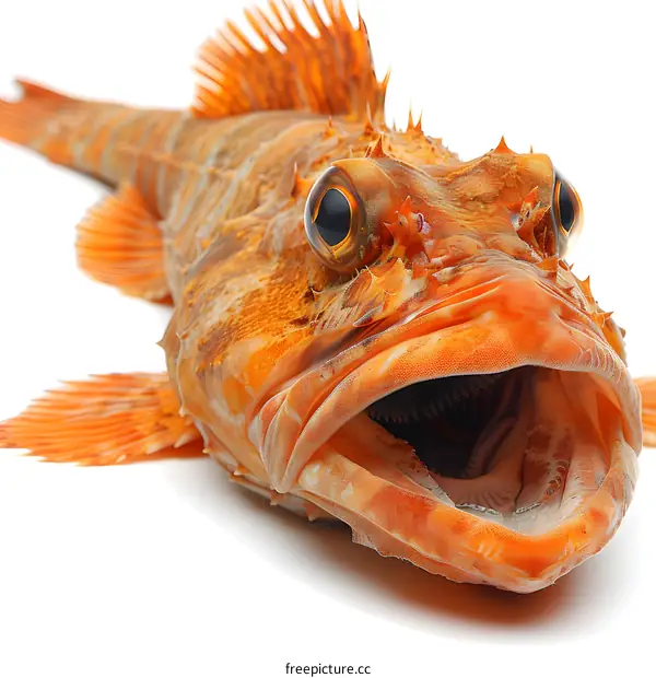 Orange Fish Open Mouth