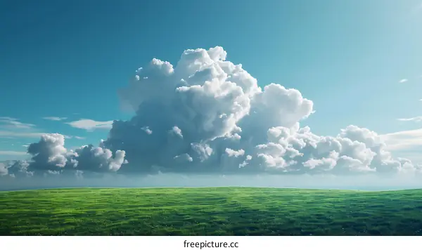 White clouds in the sky