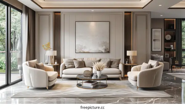 Elegant Living Room Interior Design