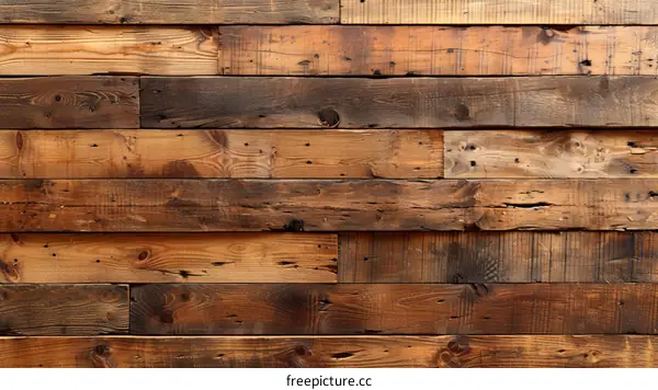 Reclaimed Weathered Wood Plank Wall Texture