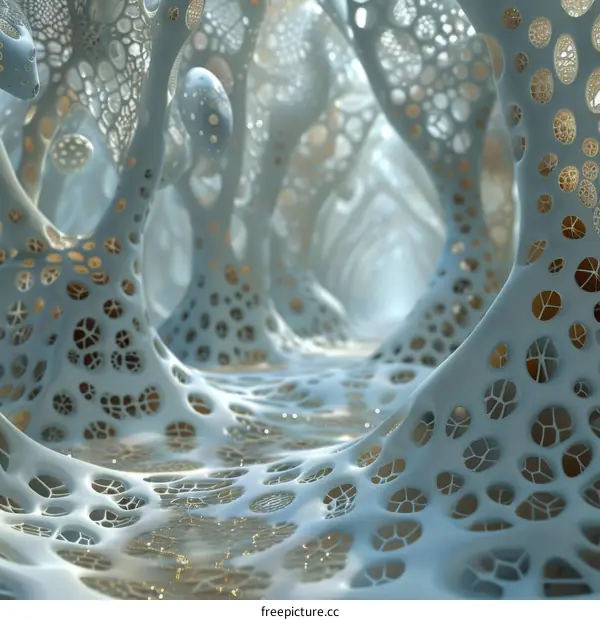 Futuristic organic architecture