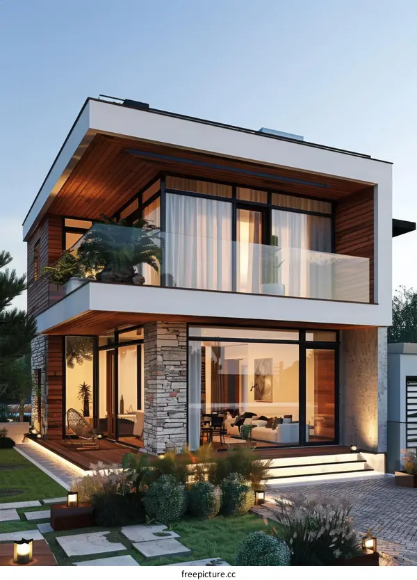 Modern House Design With Architectural Structure