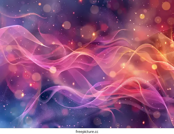 Fantasy purple and pink nebula