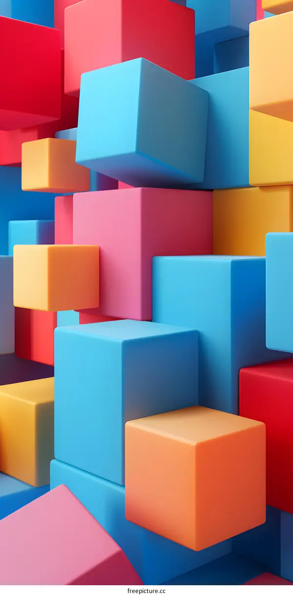 Colorful 3D Cubes