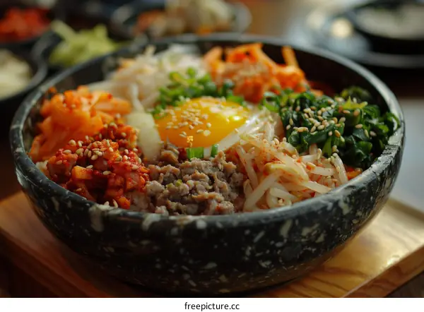 A delicious and nutritious Korean dish called Bibimbap
