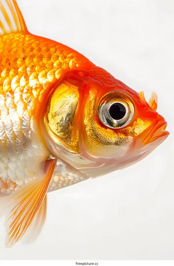 Goldfish Head Close Up