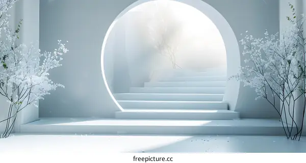 Simple Chinese style steps background image