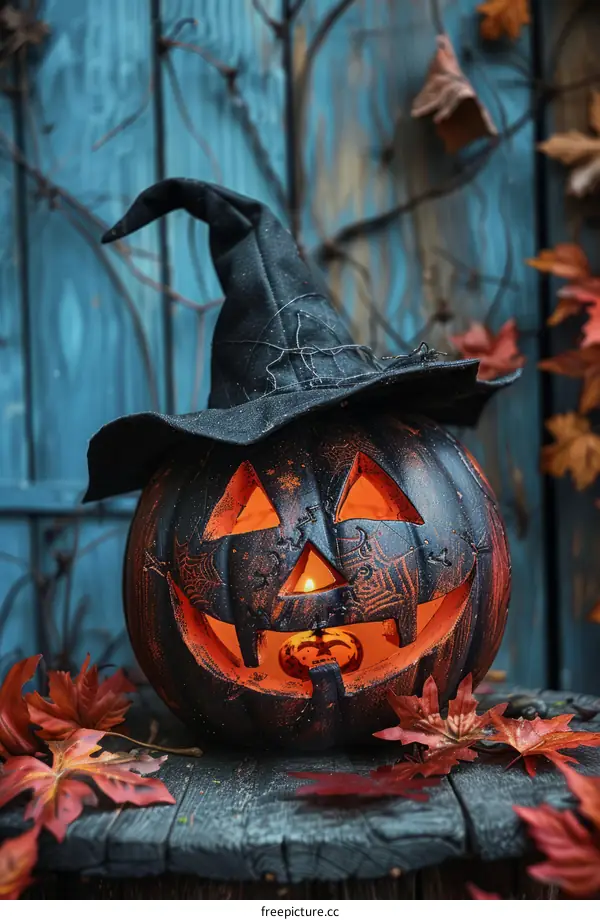 Halloween Pumpkin With Hat