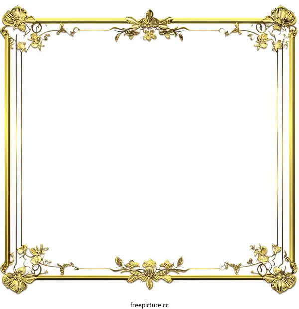 Ornate Gold Decorative Frame Design