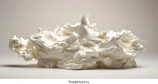 A Swirl of White Cream