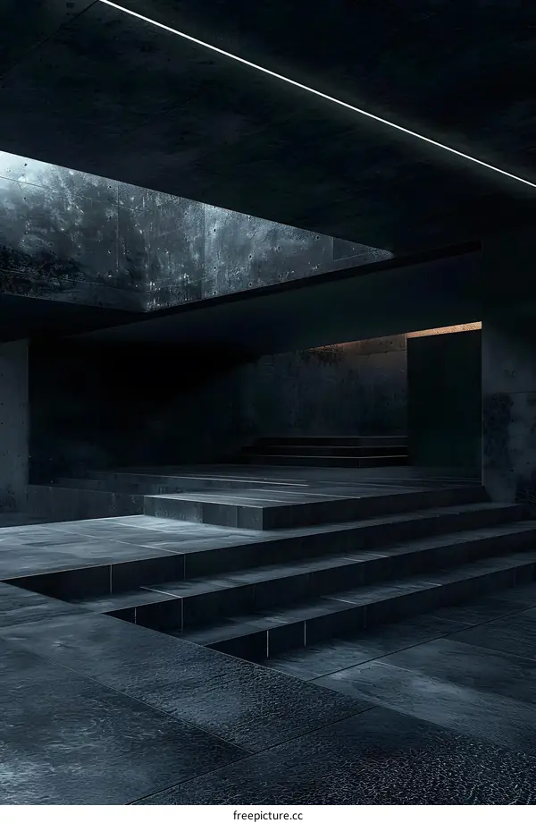 Modern Concrete Staircase Architecture Design