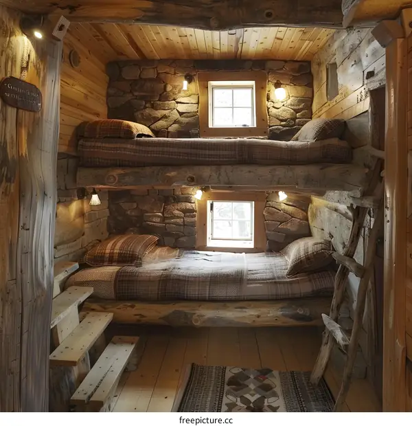 Rustic Bunk Bed Room