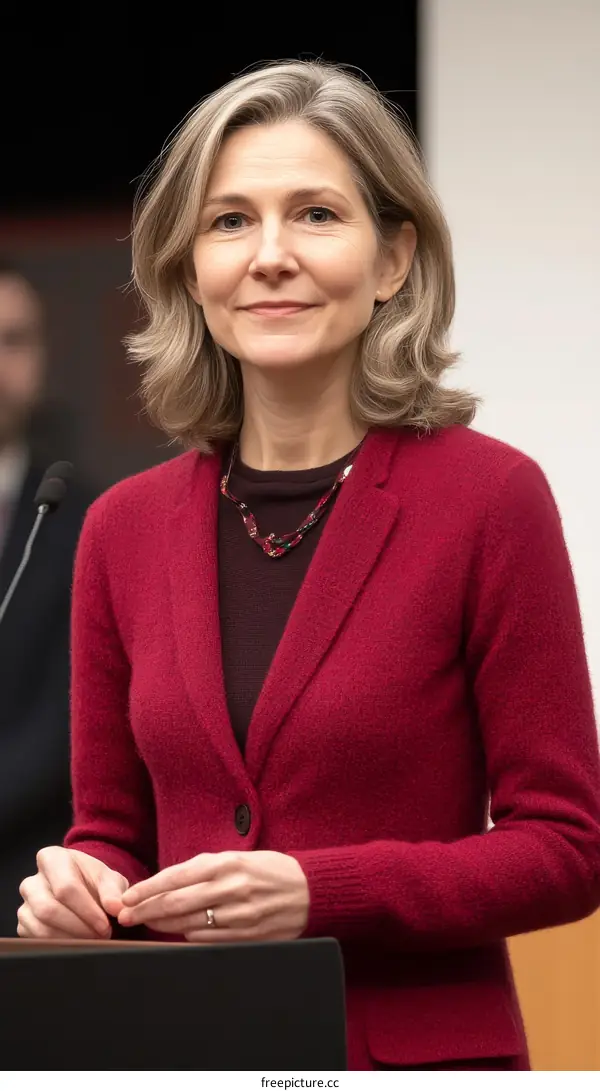 Female Caucasian Woman in Formal Attire