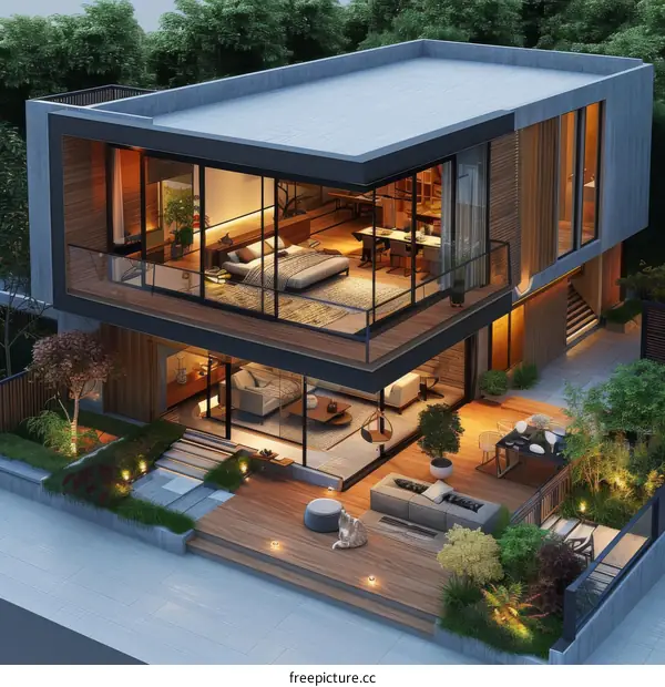 Modern Home with Private Garden Sanctuary