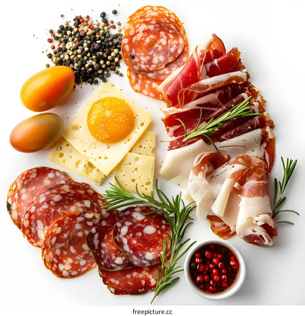 Delicious Meat and Cheese Platter
