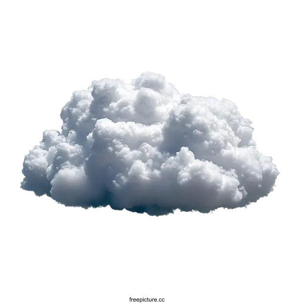 [Transparent Background PNG]Fluffy Cumulus Cloud Illustration