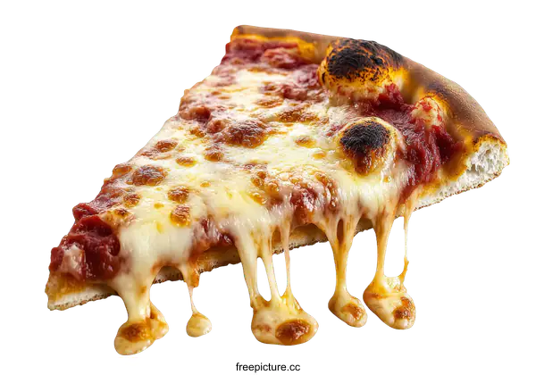 [Transparent Background PNG]Delicious Melted Cheese Pizza Slice