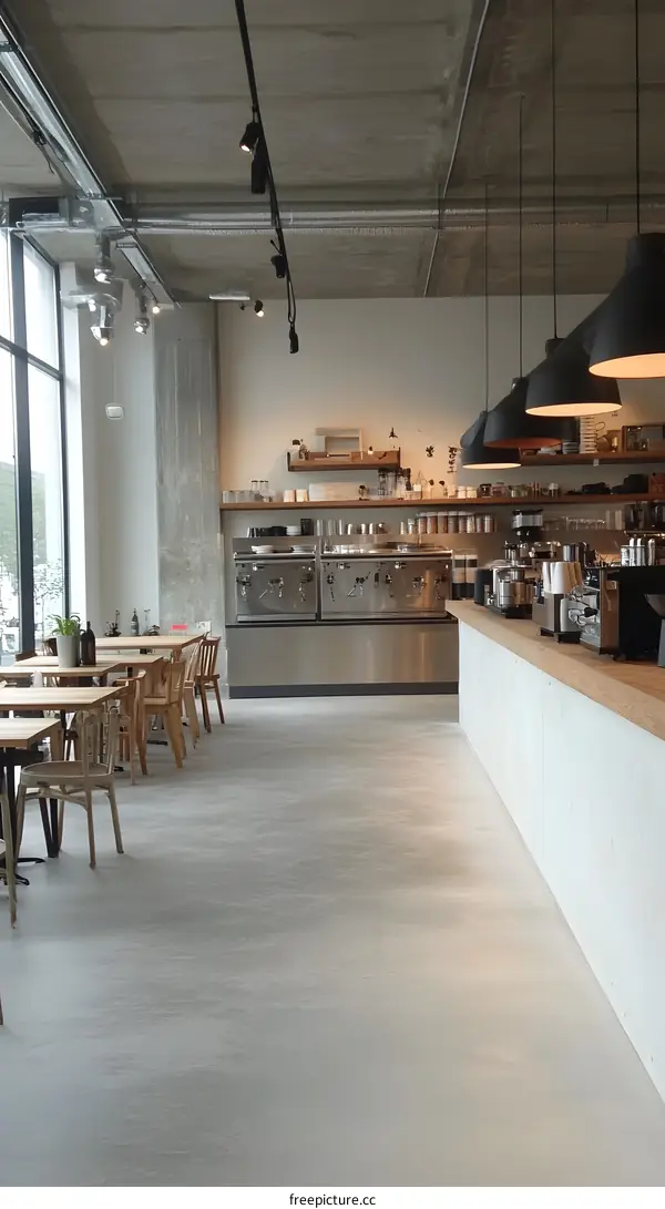 Modern Minimalist Cafe Interior Design