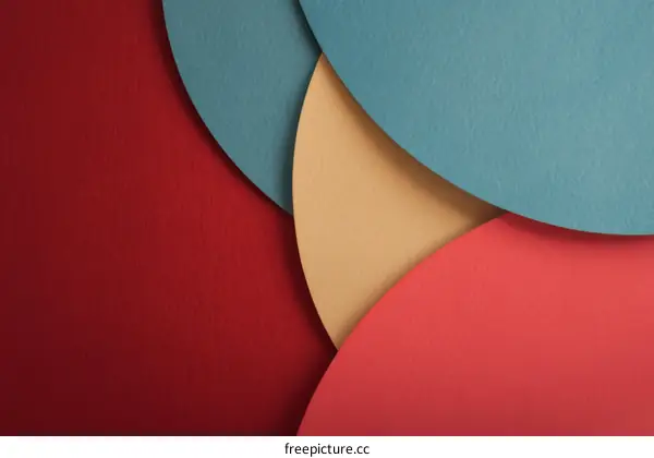 Abstract Colorful Paper Layers Background Design