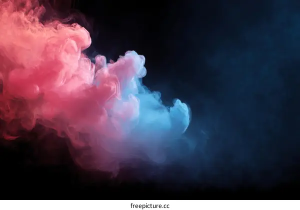Abstract Colorful Smoke Design