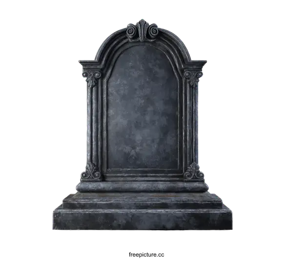 [Transparent Background PNG]Ornate Stone Monument Illustration
