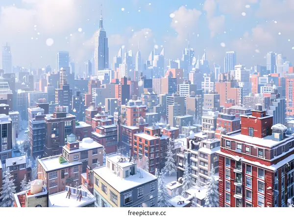 Snowy Metropolis