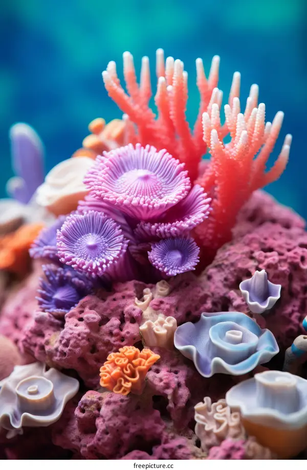 Underwater World with Coral and Anemone